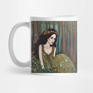 Eva Green as a fairy in the woods Mug